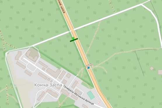 Схема рекламної площини за адресою Столичне шосе, 400м до маг "Велика кишеня" (в напрямку Обухова)