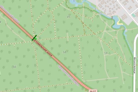 Схема рекламної площини за адресою Гостомельське шосе, 3,1 км від КП (в напрямку Гостомеля) Схема рекламної площини за адресою Гостомельське шосе, 3,1 км від КП (в напрямку Гостомеля)