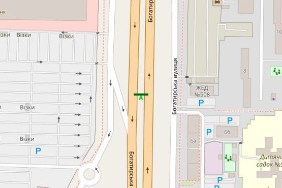 Схема рекламної площини за адресою Богатирська вул., 6 напроти "Епіцентру" (в напрямку Вишгорода) Схема рекламної площини за адресою Богатирська вул., 6 напроти "Епіцентру" (в напрямку Вишгорода)