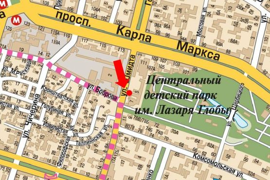 Схема рекламной плоскости по адресу Шмидта ул., 5, напротив центрального рынка, фасад Схема рекламной плоскости по адресу Шмидта ул., 5, напротив центрального рынка, фасад