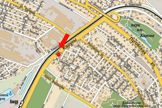 Схема рекламної площини за адресою Каруна ул., 127 Схема рекламної площини за адресою Каруна ул., 127