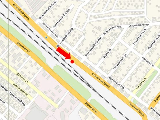 Схема рекламной плоскости по адресу Юбилейный пр., 32