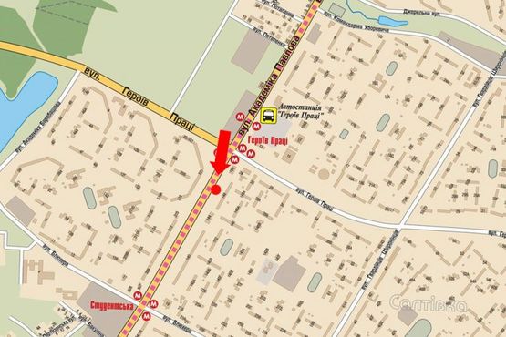 Схема рекламной плоскости по адресу Павлова ул., 148, ст. м. "Героев Труда", ТРЦ Компас, Фокстрот, рынок, в центр