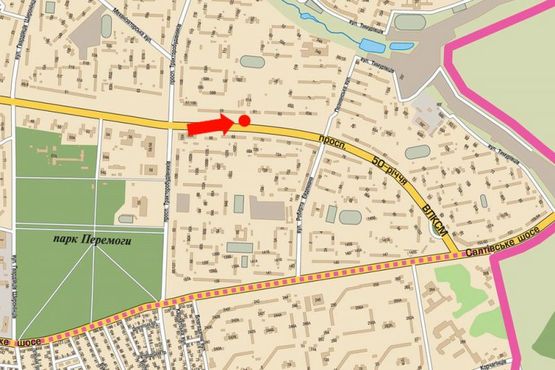 Схема рекламной плоскости по адресу Юбилейный пр. (бывш. 50 лет ВЛКСМ пр.), 59, из центра (флажок)