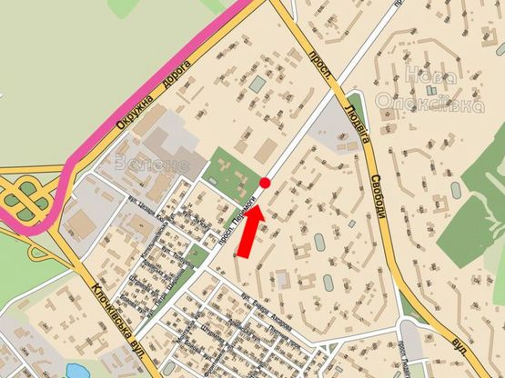 Схема рекламной плоскости по адресу Победы пр., 55, разделитель, автосалон "Nissan", в сторону Свободы пр. (флажок)