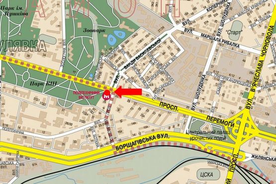 Схема рекламной плоскости по адресу Победы пр., 35, ст. м. "Политехнический институт", в сторону ст. м. "Шулявская" Схема рекламной плоскости по адресу Победы пр., 35, ст. м. "Политехнический институт", в сторону ст. м. "Шулявская"