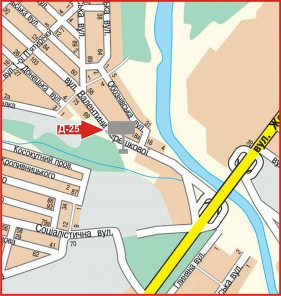 Схема рекламної площини за адресою ул.Терешковая(Балашовка) Схема рекламної площини за адресою ул.Терешковая(Балашовка)