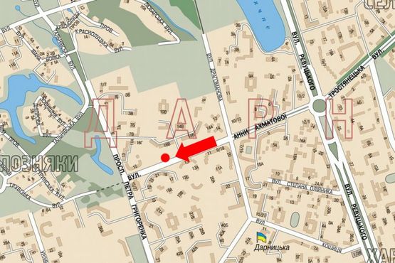 Схема рекламной плоскости по адресу Ахматовой ул., 16-А