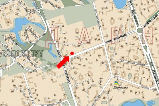 Схема рекламної площини за адресою Ахматовой ул., 18