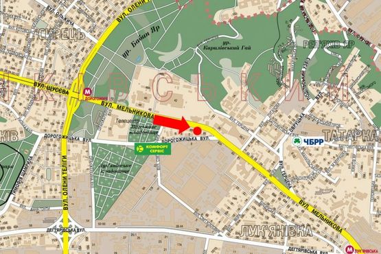 Схема рекламной плоскости по адресу Мельникова ул., 87