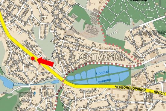 Схема рекламної площини за адресою Лобановского пр. (бывш. Краснозвездный пр.), 98, в сторону Севастопольская пл.