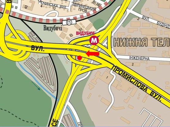 Схема рекламной плоскости по адресу Промышленная ул., мост Южный , в центр Схема рекламной плоскости по адресу Промышленная ул., мост Южный , в центр