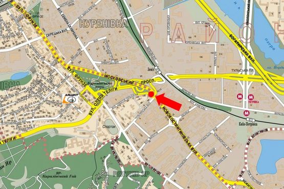 Схема рекламної площини за адресою Новоконстантиновская ул. / Бандеры пр. (бывш. Московский пр.), на мосту, в сторону Автозаводская ул., правая