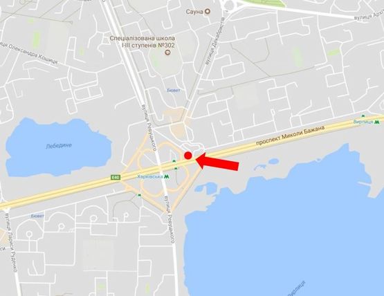 Схема рекламної площини за адресою Ревуцкого ул. / пр. Бажана, возле ст. м. "Харьковская", "McDonald's" Схема рекламної площини за адресою Ревуцкого ул. / пр. Бажана, возле ст. м. "Харьковская", "McDonald's"