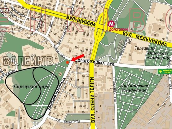 Схема рекламной плоскости по адресу Дорогожицкая ул. / Шамрыла ул., на светофоре, в сторону Шамрыла ул. Схема рекламной плоскости по адресу Дорогожицкая ул. / Шамрыла ул., на светофоре, в сторону Шамрыла ул.