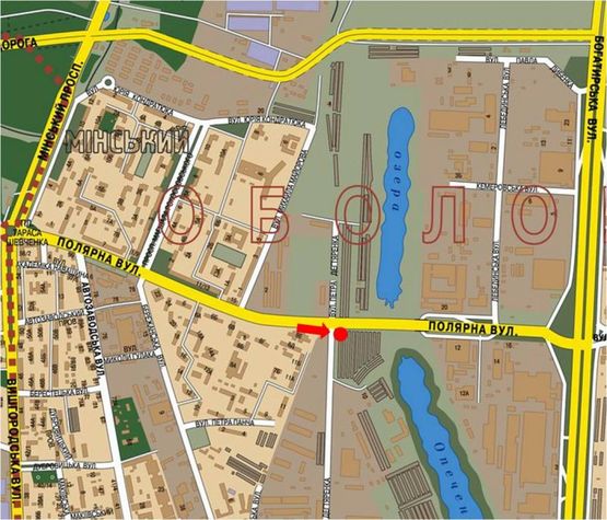 Схема рекламной плоскости по адресу Полярная ул., 10, напротив магазина "АТЛ", в сторону Богатырской ул. Схема рекламной плоскости по адресу Полярная ул., 10, напротив магазина "АТЛ", в сторону Богатырской ул.