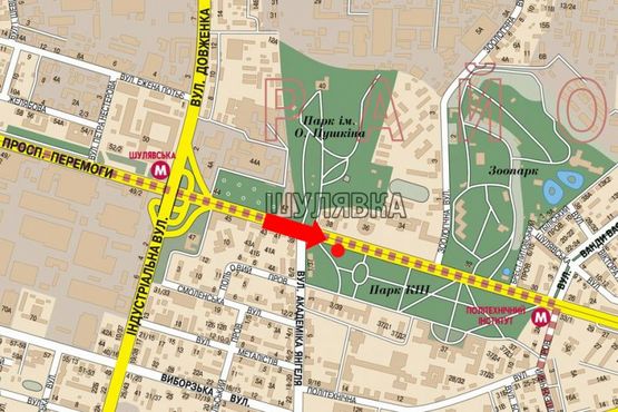 Схема рекламної площини за адресою Победы пр., напротив Медуниверситета им. Богомольца, в сторону ст. м. "Политехнический институт" Схема рекламної площини за адресою Победы пр., напротив Медуниверситета им. Богомольца, в сторону ст. м. "Политехнический институт"