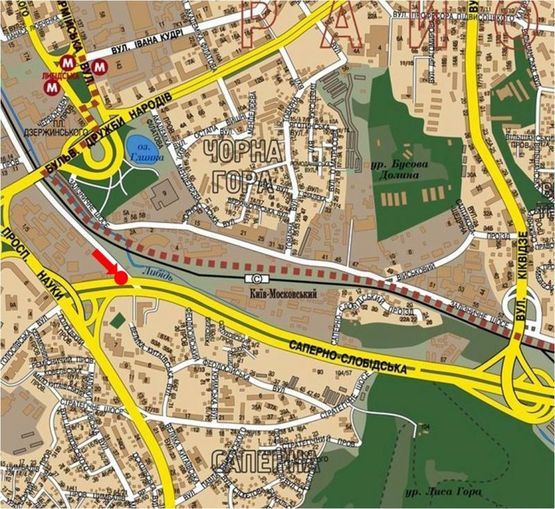 Схема рекламной плоскости по адресу Саперно-Слободская ул. / Гринченка ул., разделитель, в сторону мост Южный Схема рекламной плоскости по адресу Саперно-Слободская ул. / Гринченка ул., разделитель, в сторону мост Южный