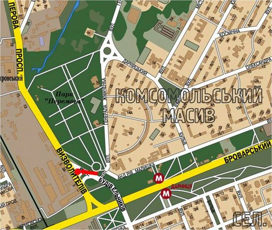 Схема рекламной плоскости по адресу Освободителей пр., 3А, напротив, разделитель, в сторону Перова бул. Схема рекламной плоскости по адресу Освободителей пр., 3А, напротив, разделитель, в сторону Перова бул.