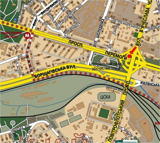 Схема рекламной плоскости по адресу Победы пр. / Черновола ул., возле Министерство транспорта, съезд на Победы пр. Схема рекламной плоскости по адресу Победы пр. / Черновола ул., возле Министерство транспорта, съезд на Победы пр.