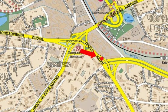 Схема рекламной плоскости по адресу Науки пр., 6, напротив, в сторону Саперно-Слободская ул. Схема рекламной плоскости по адресу Науки пр., 6, напротив, в сторону Саперно-Слободская ул.