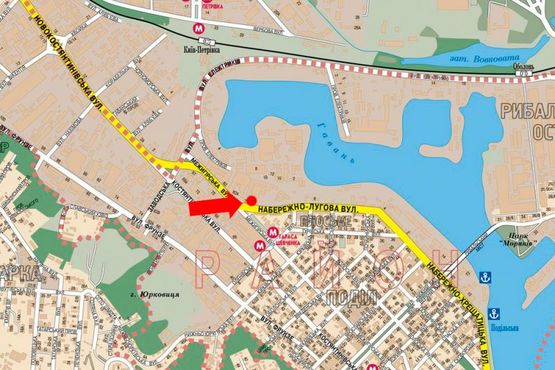 Схема рекламной плоскости по адресу Набережно-Луговая ул. / Межигорская ул., на светофоре, в сторону Набережно-Крещатикская ул. Схема рекламной плоскости по адресу Набережно-Луговая ул. / Межигорская ул., на светофоре, в сторону Набережно-Крещатикская ул.