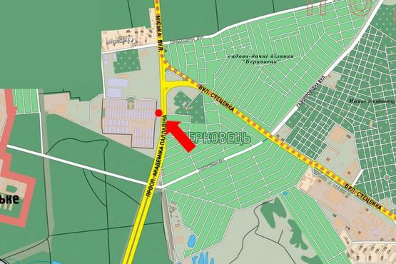 Схема рекламної площини за адресою Палладина пр., возле супермаркета "Эпицентр", 250м до супермаркетов "Ашан", "Novus" Схема рекламної площини за адресою Палладина пр., возле супермаркета "Эпицентр", 250м до супермаркетов "Ашан", "Novus"