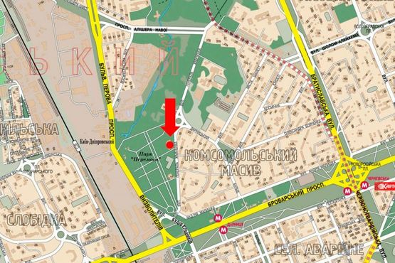 Схема рекламной плоскости по адресу Жмаченка ул., 16, напротив, в сторону Освободителей пр.