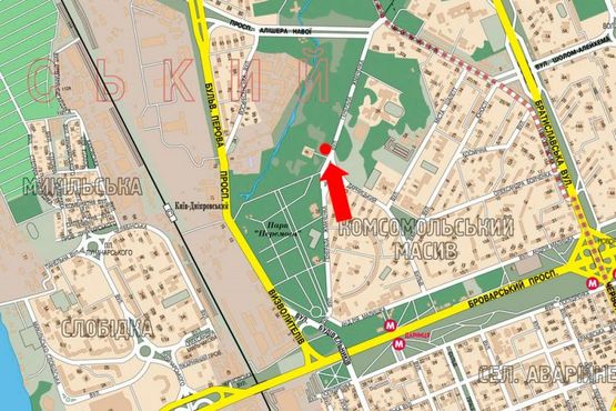 Схема рекламной плоскости по адресу Жмаченка ул., 9, в сторону Навои пр.