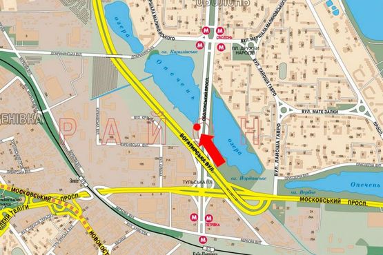 Схема рекламной плоскости по адресу Оболонский пр., возле АЗС "ТНК", в сторону ст. м. "Оболонь" Схема рекламной плоскости по адресу Оболонский пр., возле АЗС "ТНК", в сторону ст. м. "Оболонь"