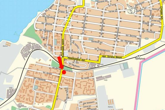 Схема рекламной плоскости по адресу Богоявленский пр. (бывш. Октябрьский пр.) / ул. Самойловича Д., возле магазина "Фуршет", Корабельного рынка