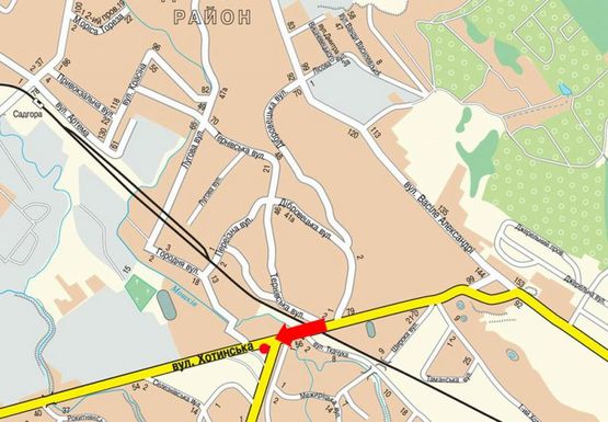 Схема рекламной плоскости по адресу Калиновская ул. / Хотинская ул., транспортная развязка, левый, в центр Схема рекламной плоскости по адресу Калиновская ул. / Хотинская ул., транспортная развязка, левый, в центр