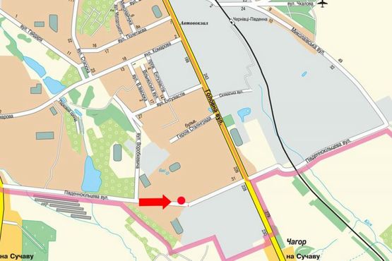 Схема рекламной плоскости по адресу Южнокольцевая ул., 23/25, возле рынка, в сторону Главной ул. Схема рекламной плоскости по адресу Южнокольцевая ул., 23/25, возле рынка, в сторону Главной ул.