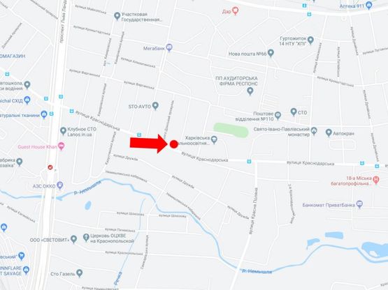 Схема рекламной плоскости по адресу Краснодарская ул. 41 - пер. Балхашский, в сторону пр. Тракторостроителей