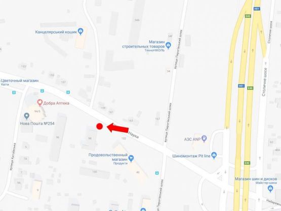 Схема рекламной плоскости по адресу Науки пр., 98 / Науки пр., 102 в сторону Демеевской пл