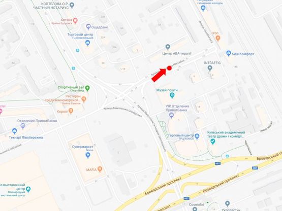 Схема рекламной плоскости по адресу Нестайко ул. (ул. Мильчакова) 5, разделитель, в сторону ул. Челябинской