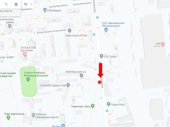 Схема рекламної площини за адресою Святошинская ул., 20, в сторону ул. Жмеринской Схема рекламної площини за адресою Святошинская ул., 20, в сторону ул. Жмеринской