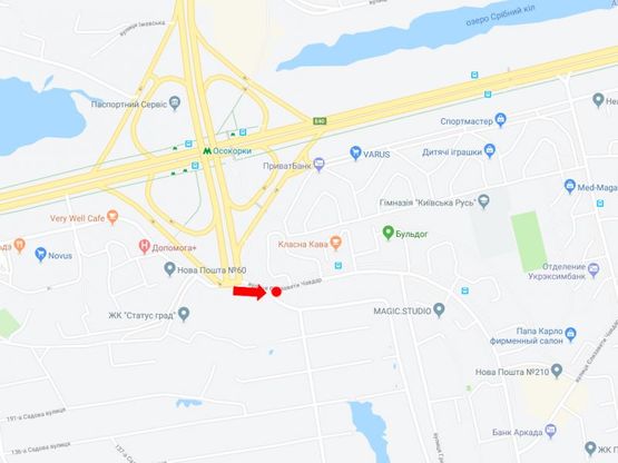 Схема рекламной плоскости по адресу Чавдар ул. - Днепровская наб., в сторону ул. Ващенко Схема рекламной плоскости по адресу Чавдар ул. - Днепровская наб., в сторону ул. Ващенко