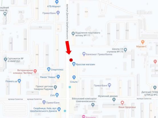 Схема рекламной плоскости по адресу Щербаковского ул., 58, возле супермаркета "Мегамаркет", рынка "Нивки", в сторону ст.м. "Нивки"