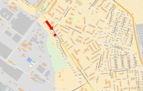 Схема рекламної площини за адресою Республиканская ул., 69, остановка "Роковка"