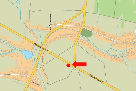 Схема рекламной плоскости по адресу Окружная дорога, с. Сокольники, в сторону ул. Городоцкая, супермаркетов Metro, Эпицентр