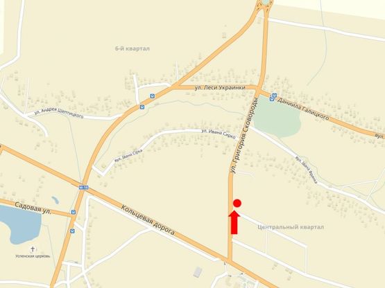 Схема рекламної площини за адресою Окружная дорога, с. Сокольники, в центр Схема рекламної площини за адресою Окружная дорога, с. Сокольники, в центр