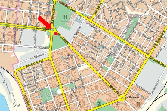 Схема рекламной плоскости по адресу Мира пр. / Богоявленский пр. (бывш. Октябрьский пр.), возле супермаркета "Велмарт", "Эльдорадо", левая