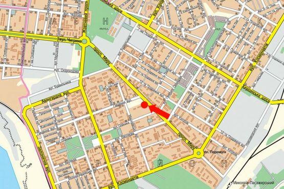 Схема рекламной плоскости по адресу Мира пр. / Южная ул., в сторону Богоявленского пр. (бывш. Октябрьского пр.),супермаркетов "Велмарт", "Эльдорадо"