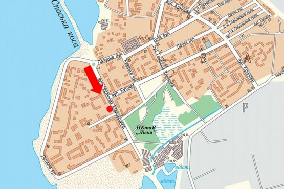 Схема рекламної площини за адресою Озерная ул., 13, (бывш. Красных Маевщиков ул.), возле супермаркета "АТБ", рынка "Штрассе"