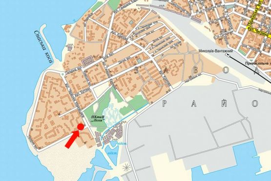 Схема рекламной плоскости по адресу Лазурная ул. / Озерная ул. (бывш. Красных Маевщиков ул.), возле супермаркета "Сильпо", рынка "Штрассе"