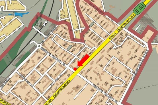 Схема рекламної площини за адресою Добровольского пр., 139, возле ресторана "McDonald's", в центр Схема рекламної площини за адресою Добровольского пр., 139, возле ресторана "McDonald's", в центр