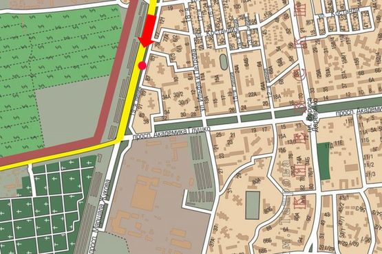 Схема рекламной плоскости по адресу Небесной Сотни пр. (бывш. Жукова пр.), 4В, разделитель, из центра, правая Схема рекламной плоскости по адресу Небесной Сотни пр. (бывш. Жукова пр.), 4В, разделитель, из центра, правая