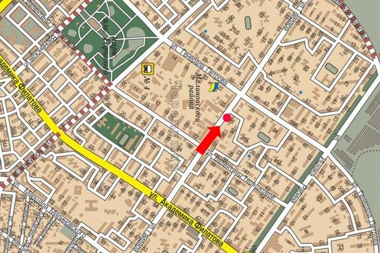 Схема рекламной плоскости по адресу Гайдара ул., 30 / Петрова ул., возле супермаркета "Ева", в сторону Инглези ул. (бывш. 25-й Чапаевской дивизии ул.)