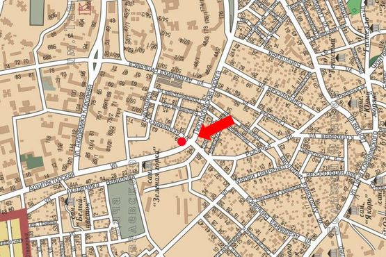 Схема рекламной плоскости по адресу Вильямса ул., 50А, в сторону Королева ул.